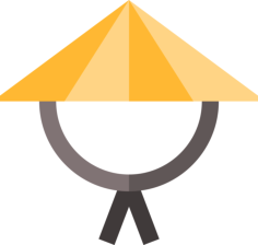 Bamboo Hat Outline Svg Vector, Free Vectors File